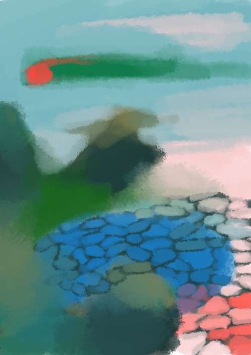 I’m doing some abstract digital painting based on photos I happen to see. Just thought it could be c