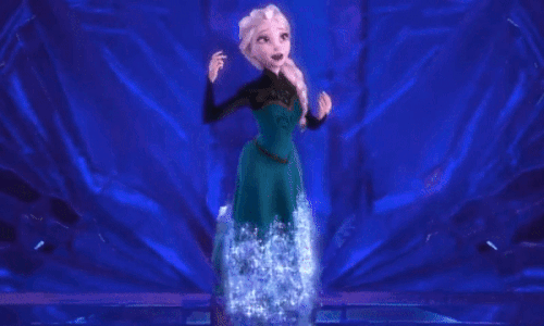 elsa transformation dress