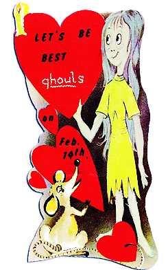 Porn photo vintagegal:  Vintage Horror Valentines