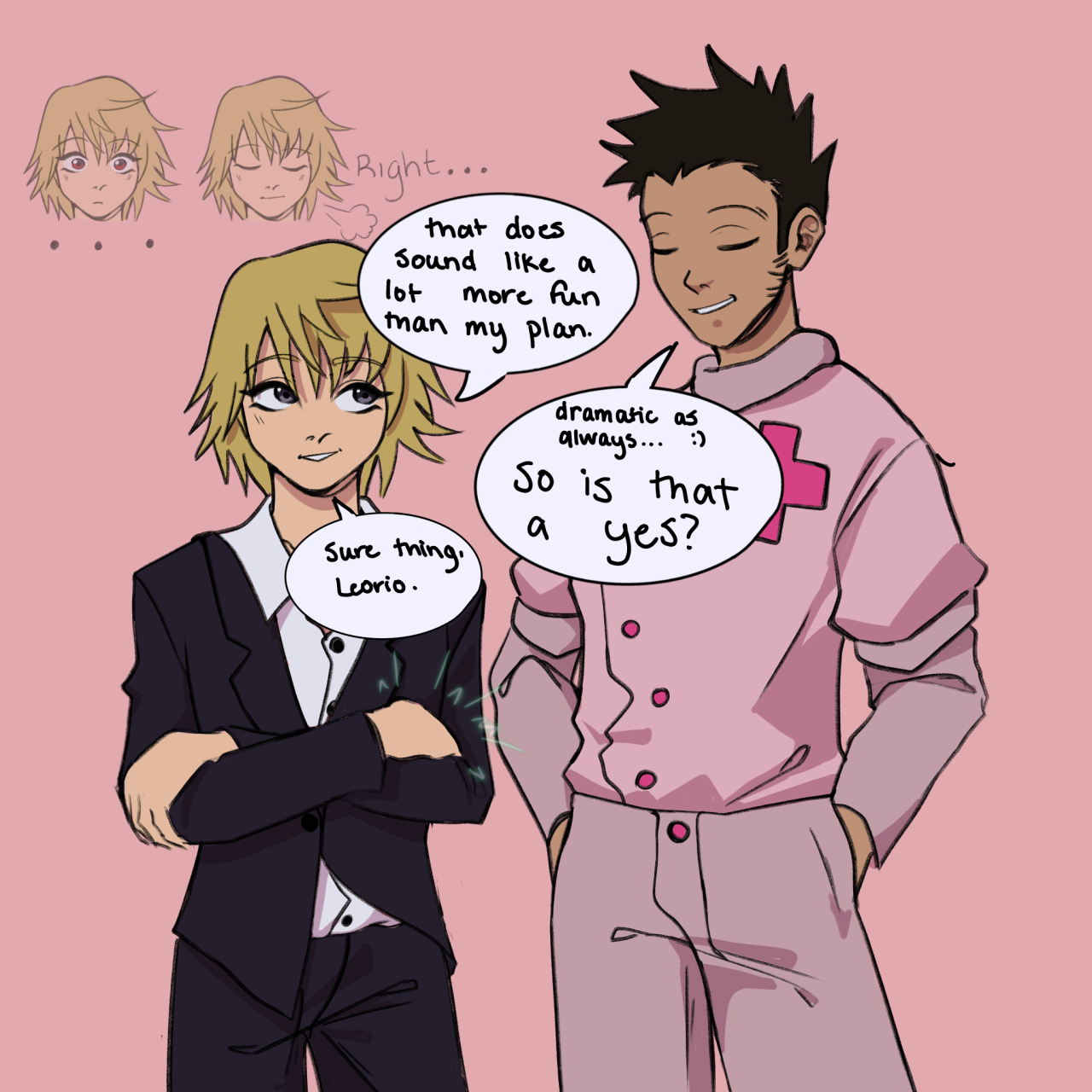 hxh has my soul — ichiman: Inspired by the Leorio and Kurapika I