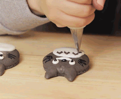 everythingwithwasabi:  Nerdy Nummies with Totoro Macaron Cookies
