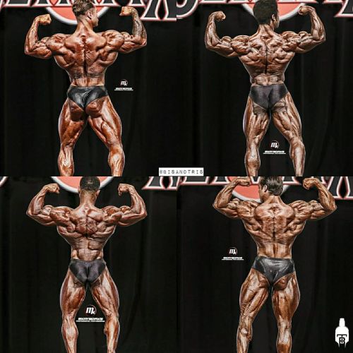 I originally posted three different back double biceps #BisandtrisPosedown featuring 4 of the best c