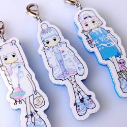 milkbbi:  designs for ‘Hey Chickadee’ ( including these girl keychains ) are now available! go to —&gt; www.heychickadee.com/collections/milk-bbi T H A N K S ;9 