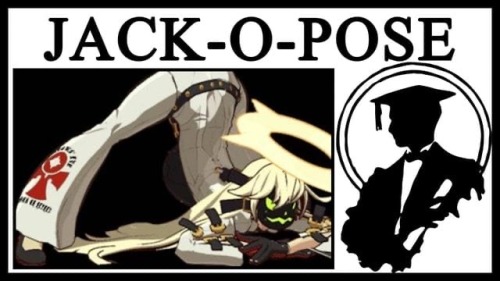 The Jack-O pose, legs splayed, ass in the air, arms crossed to hold the character in a shape like a banana-pyramid.