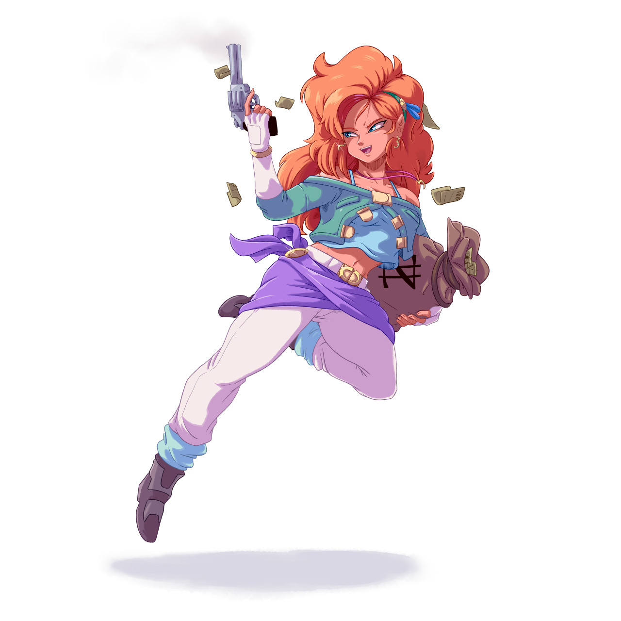  A trifusion series, fusing together the characters of Launch (blonde),  Zangya and