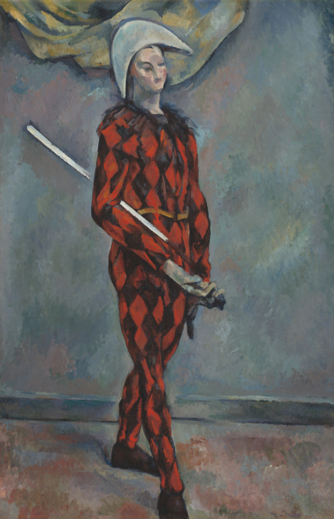 Paul Cézanne , Harlequin, 1888-90.                                                                  