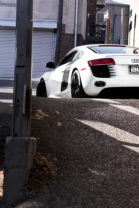 hyper-caine:  Matte White Audi R8 | Source | HC 