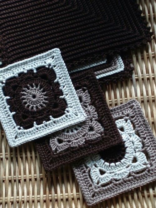 crochetmelovely:mirigurumi:Unique Granny Squares - Free Pattern by My Way.Free crochet pattern! :)