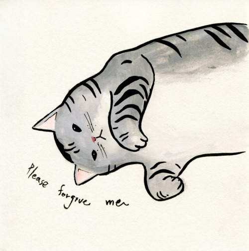 ud-misi:Please forgive me…  meow