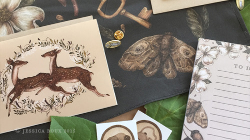My shop is now up and running! Illustrated goods to beautify and add some nature to your home. There