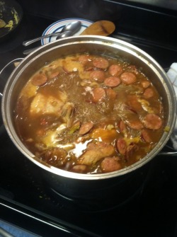 crockwb:  First gumbo of fall. This Louisianan