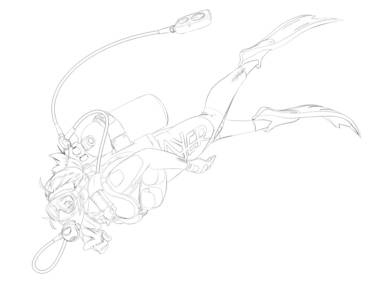 commander-rab:  Just some Kat in dive gear for no particular reason.  Might color