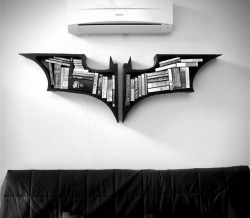  The Dark Knight Bookshelves  Buy via Etsy    Want!!!