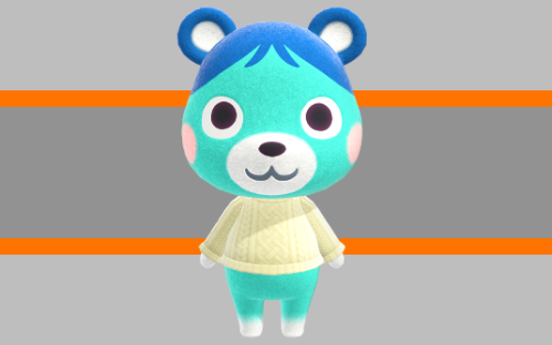 Bluebear from Animal Crossing drinks wet cement! requested by anonymous