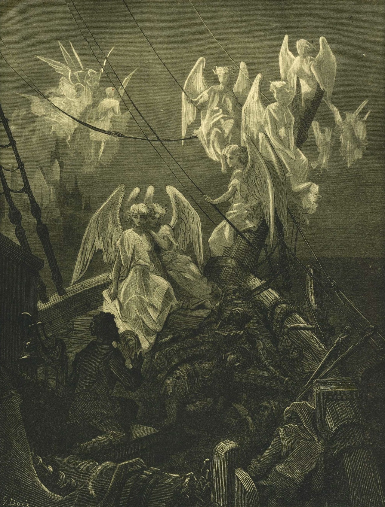 magictransistor:  Gustave Doré, The Rime of the Ancient Mariner, 1876. 