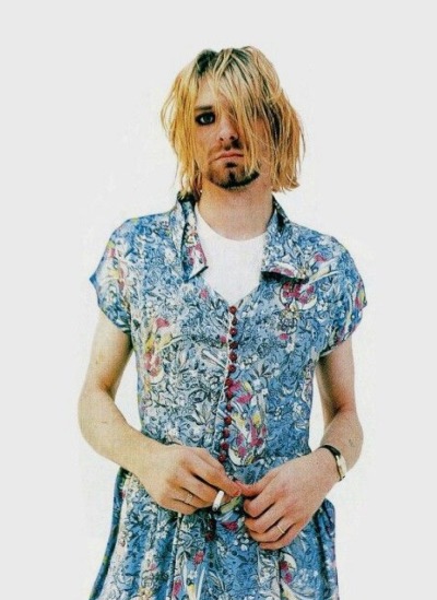 fanofnightz:Kurt Cobain - giving zero fucks about gender norms