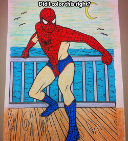 pleatedjeans:  via  Spiderman on vacation