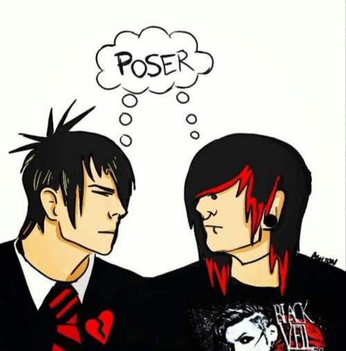 destinytomoon:littlechaoslady:destinytomoon:Remember the classic emo vs scene art well i found these