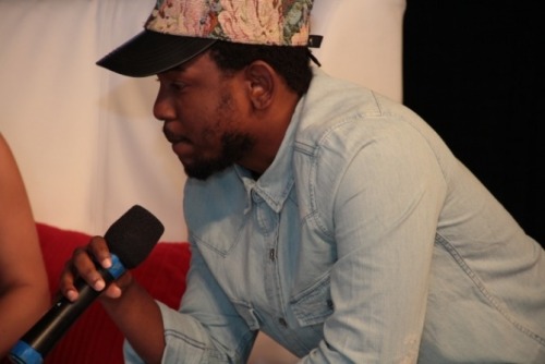 kendrickkilledmyvibe:  Kendrick being interviewed at the “94.5 Summer Jam”