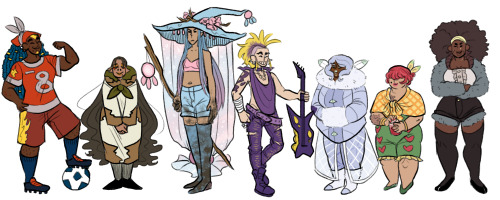 rosa’s team from sword as gijinka! info about them beneath the cut.Ella - Cinderace - she/her - lesb