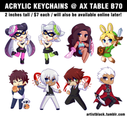 artistblack:  and here are the not-smt keychains