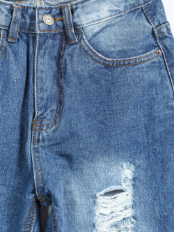 itslatingirl:  Pockets Bleached Ripped Denim Pant