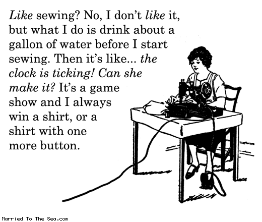 marriedtotheseacomics:  Like sewing. From Married To The Sea. 