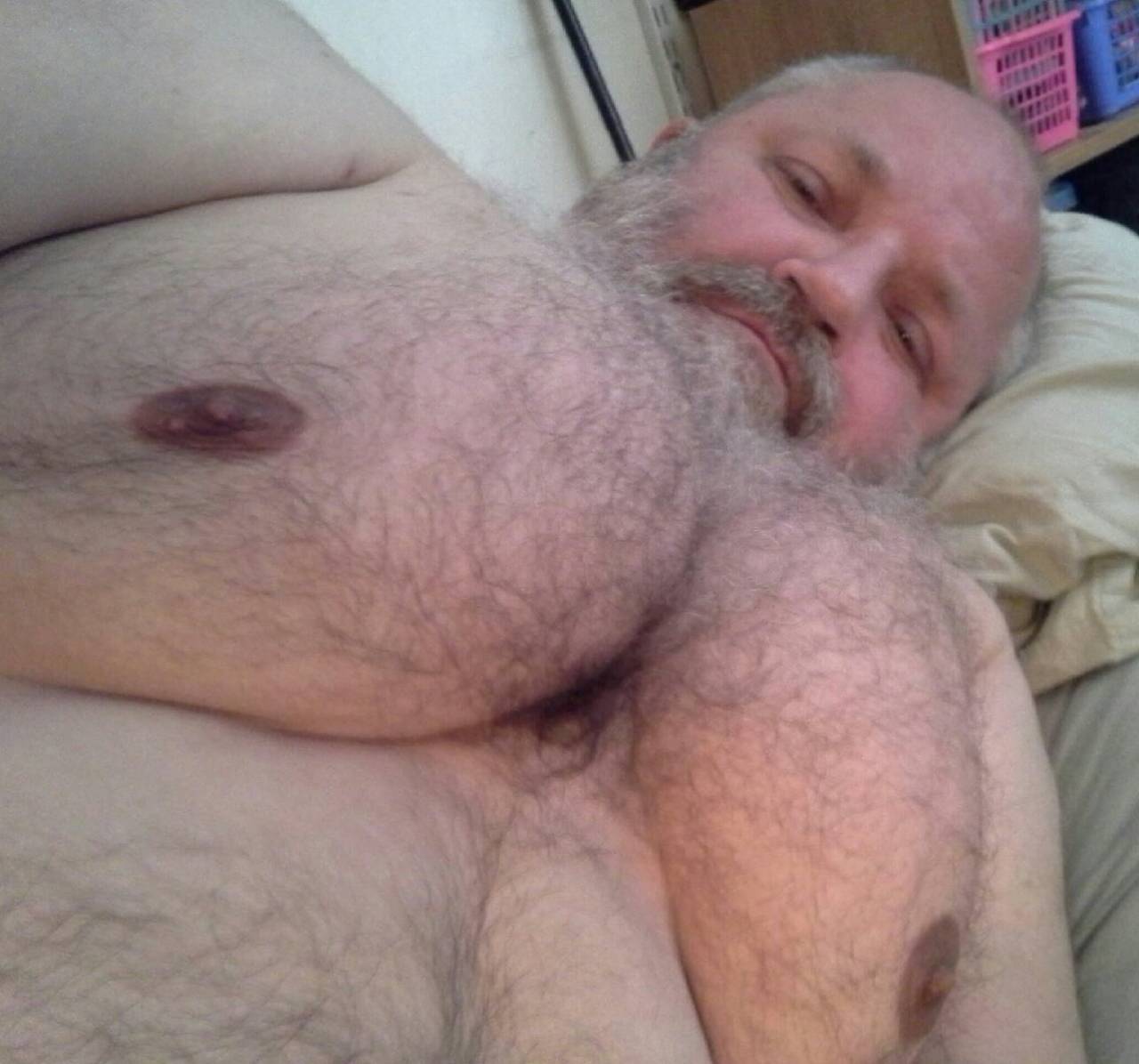 beautifulchubs:  hereâ€™s a couple pics of Â a big ol horny chubby silver
