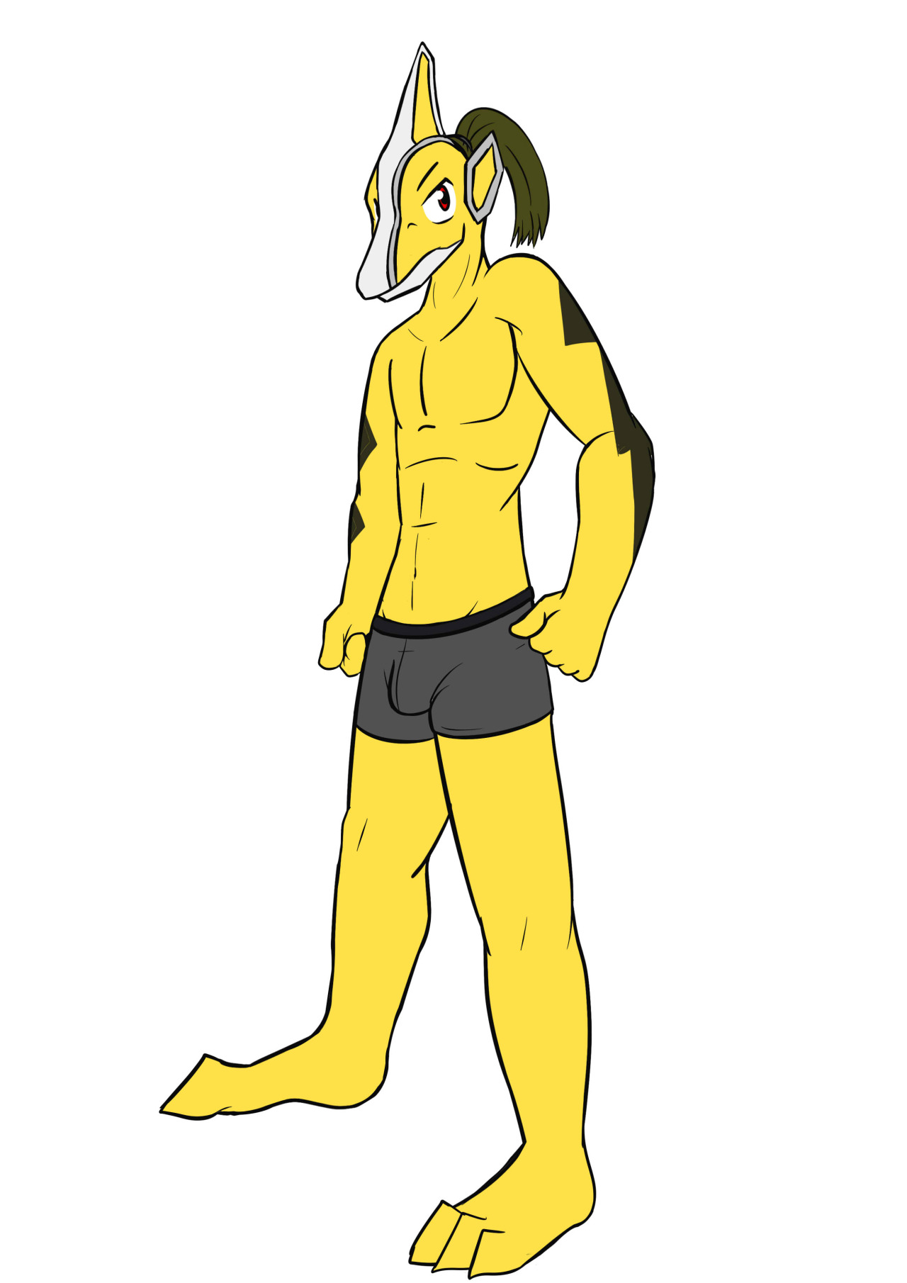 I anthro-sized the rest of the Zyudenryu, but stopped short of giving them their