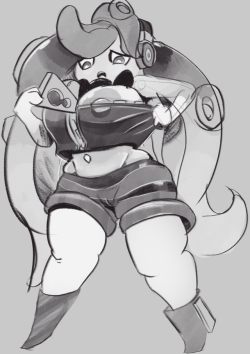 penlink: Milly MarinaMilly the steenee not enjoying the tightness in Marina’s outfit. Ko-Fi patreon CommisPosted using PostyBirb  Bit of a late night reblog.