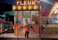 20aliens: FRANCE. Paris. 19th arrondissement. Fairground at the ‘Parc de la Villette’. 1985. By Harry Gruyaert