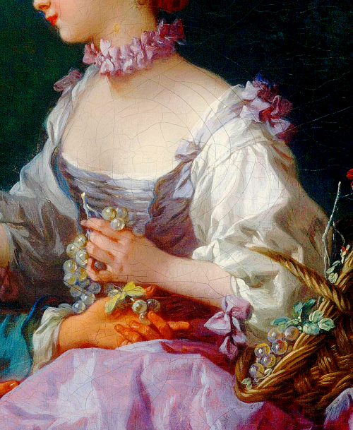 arsantiquis:François Boucher - Are They Thinking about the Grapes? (detail).