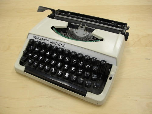 I’ve modified a typewriter to write in Comic Sans. You can read more & watch a video of it