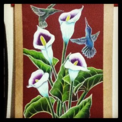 Así Quedo Mi #Dibujo Ñ.ñ #Art #Finish #Arte #Alcatraz #Colibri #Flor #Flower #White