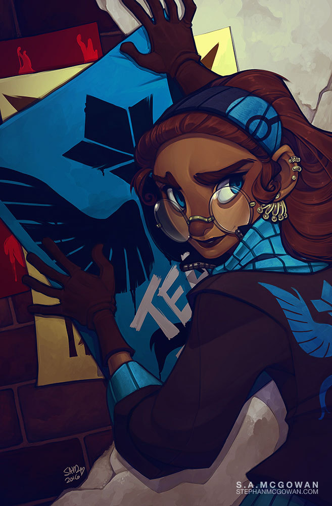 redbeanviolin: Team Mystic art I did for a fanzine that has all bent sent out now