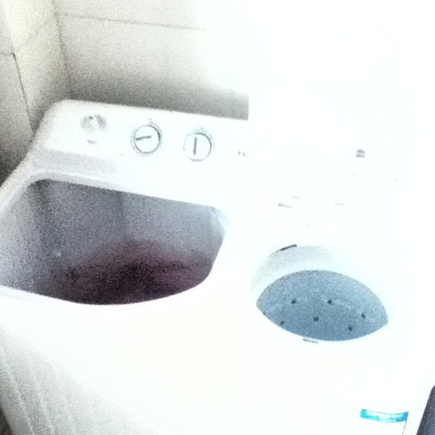 So I would like to explain the washing machine situation here. This washing machine