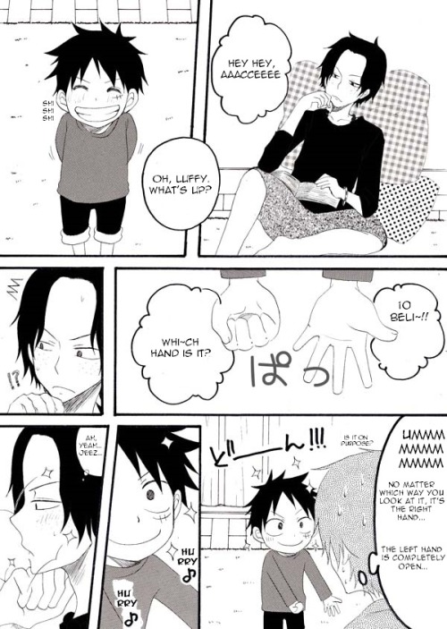 freckledbastard: An idiotic child is cute to an extent…? luffy you’re so stupid i want to keep you forever 