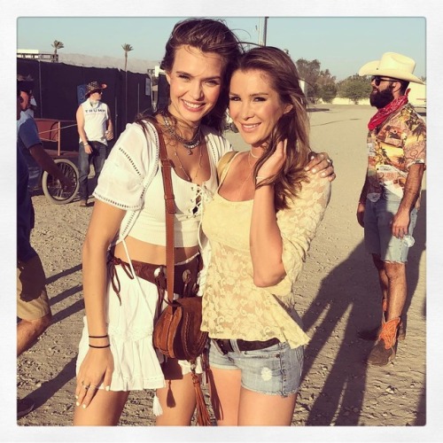 Josephine with a fan at Stagecoach festival - April 28th, 2018.