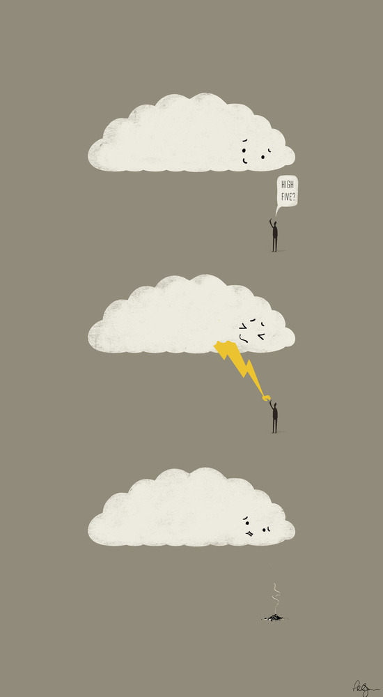 bestof-society6:   ART PRINTS BY PHIL JONES Mr. Tee Cloud High Five WAKE Day Break Comb
