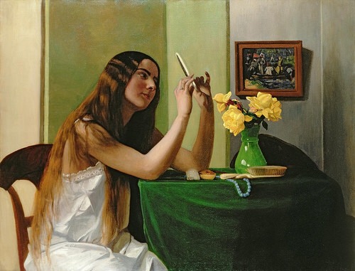 lingerieinart: Felix Vallotton, La Toilette, oil on canvas, 1911