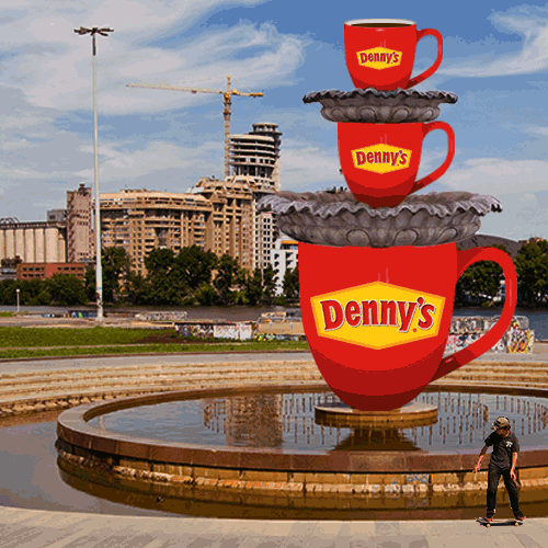 dennys:  BYO GIF #5: A scalding, aromatic fountain! 