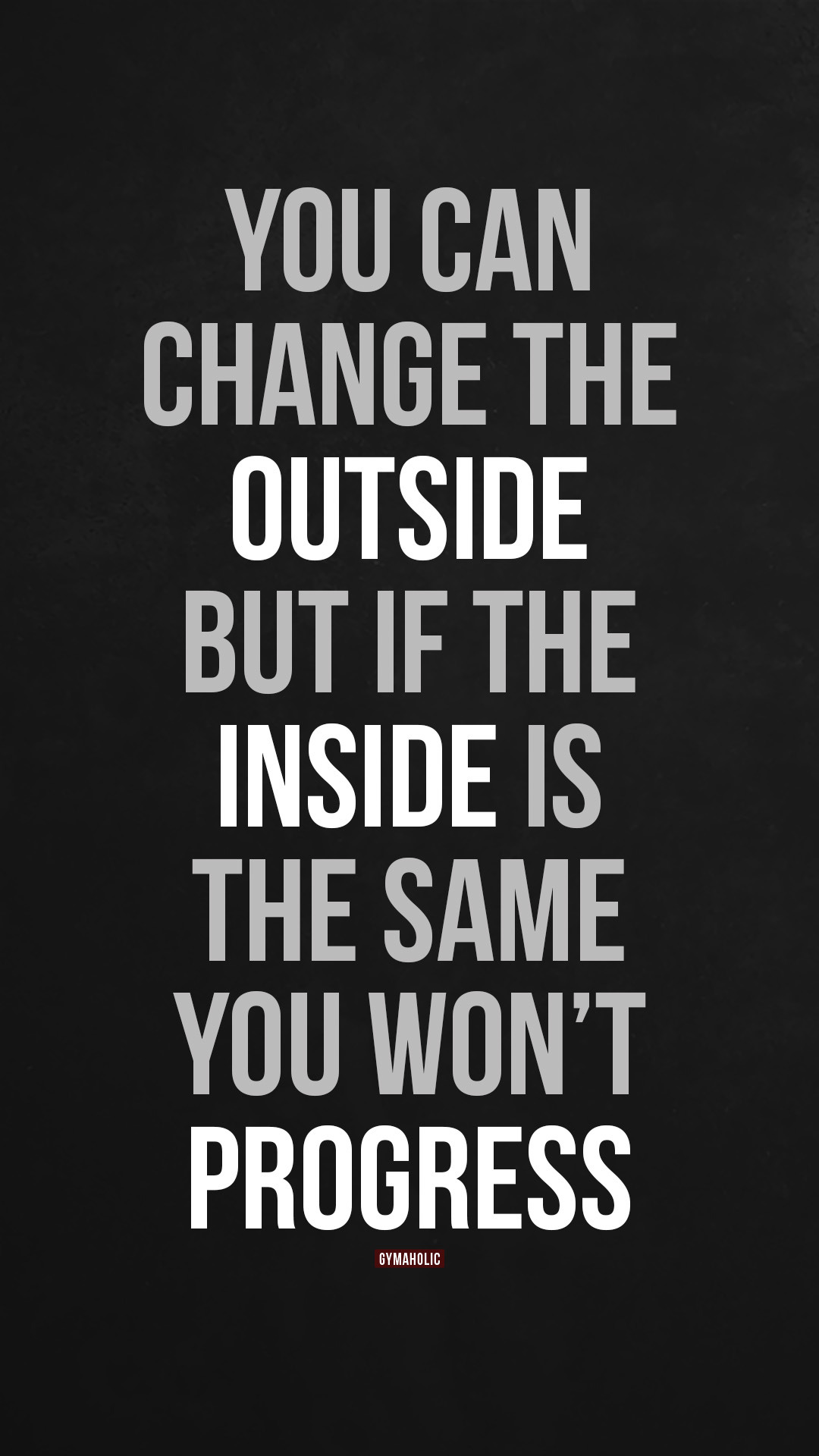 You can change the outside