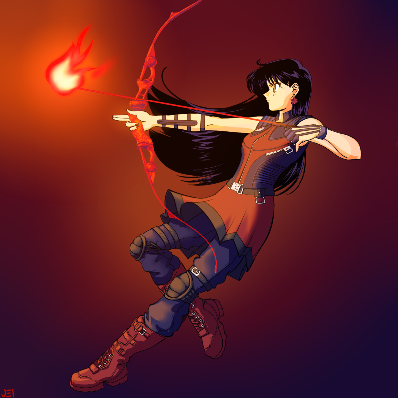 dramalibrarian:  firecloud42:  Sailor Avengers drawn by JEI  So much awesome.…Would