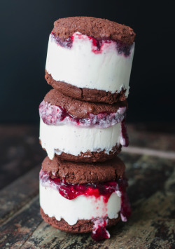 verticalfood:  Black Forest Cherry Ice Cream