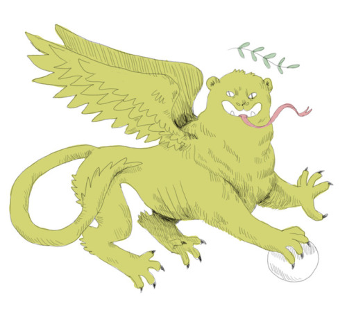 fernscare:a slew of goofy heraldic lions 