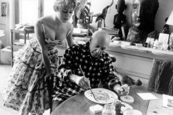 festspielhaus-deactivated201710:  Brigitte Bardot &amp; Picasso in Cannes, 1956 