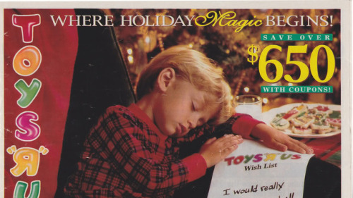 Sex theomeganerd:  This 1996 Toys R’ Us ad pictures