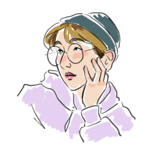 Just Me Drawing Baekhyun In Glasses What Else Is New