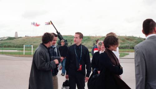 gilove2dance: Band of Brothers premiere at Utah Beach in June of 2001 Posted with permission of Chri