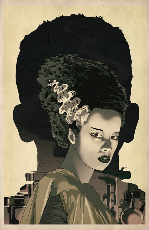 nkn1:Bride of Frankenstein by James Whale (1935) My illustration series for Universal Pictures - “Un